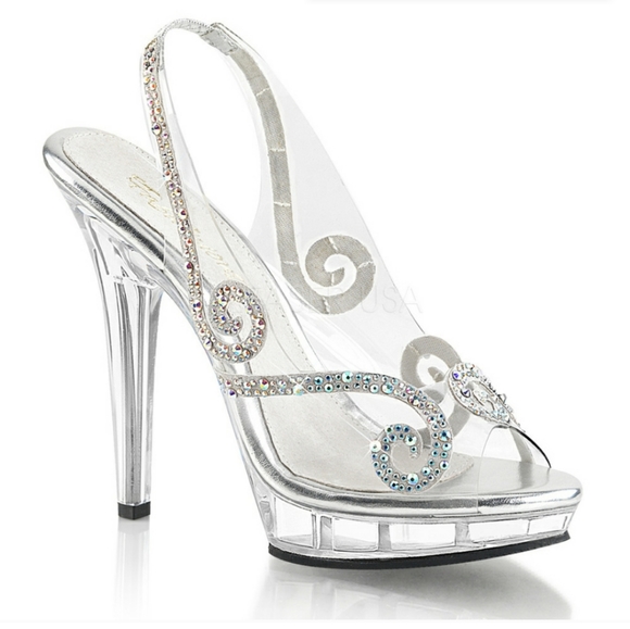 COPY - 5" High Heels Princess Rhinestone Platform… - Picture 1 of 1